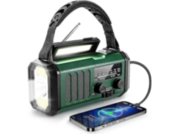Rádio solar portátil, meteorológico, bateria 2500mAh, GOKOCO