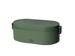 Verde Marmita Elétrica Portátil Mini 800ml Usb Aquecer Alimentos Casa Carro Arroz Refeições Aço Inoxidável MDUG