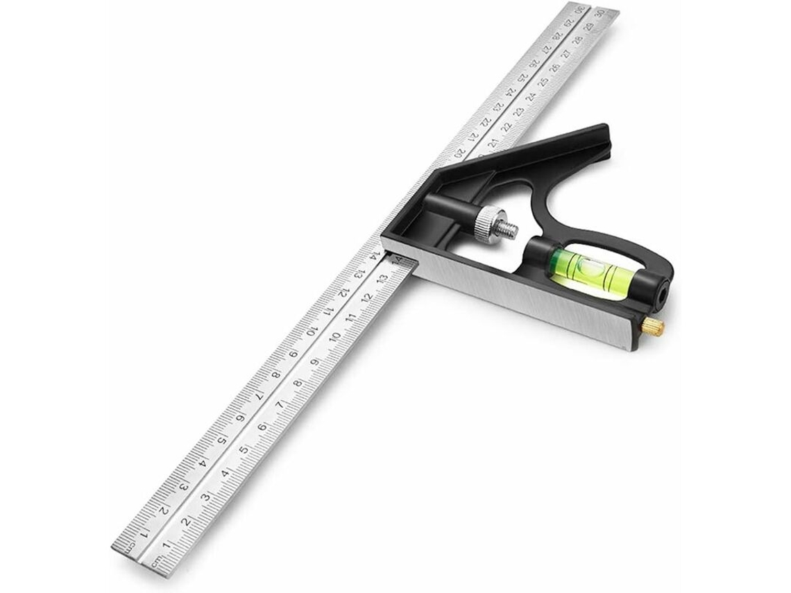 Ferramenta De Medição Esquadro, Ângulo Combinado De 300 Mm