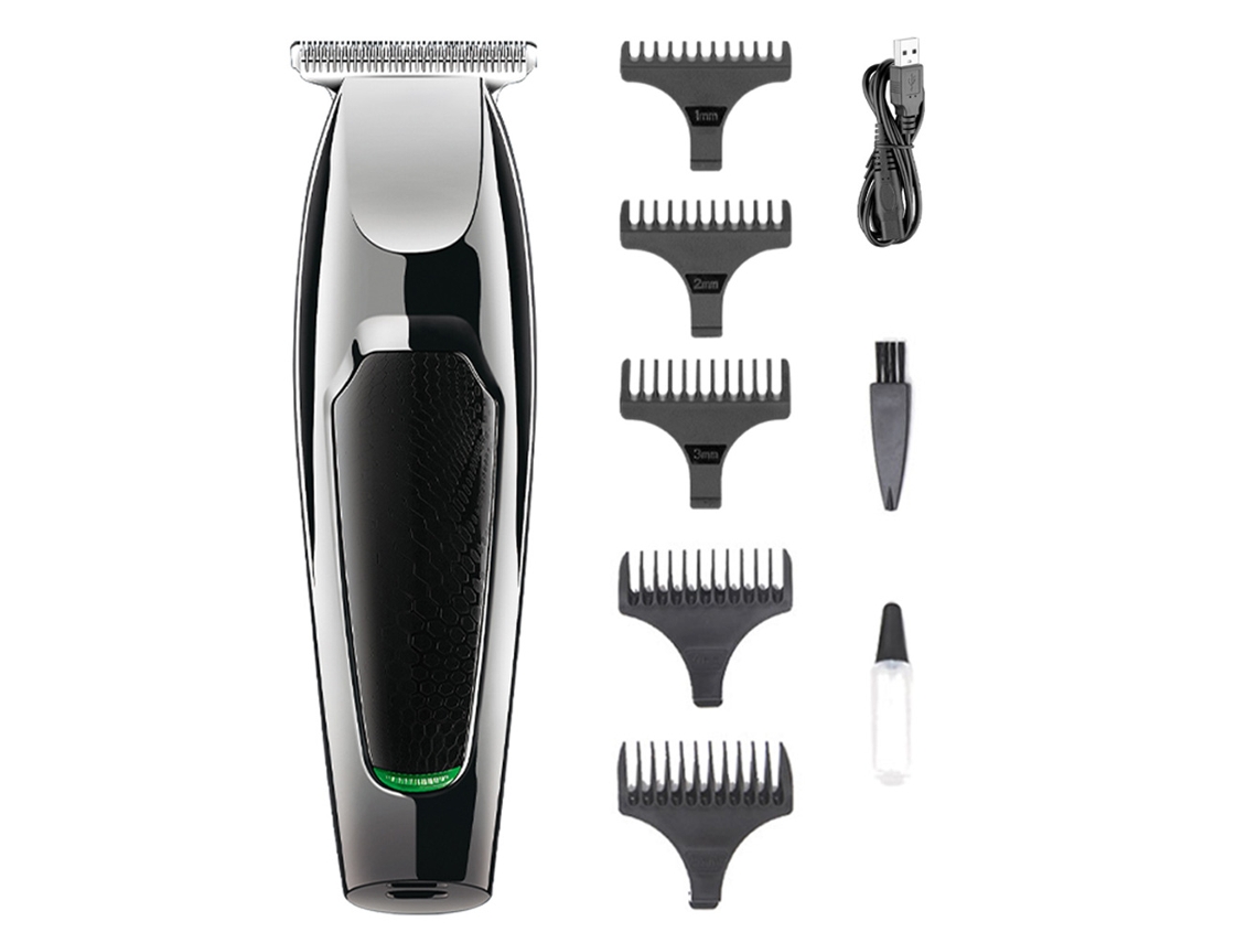 Máquina de Cortar Cabelo Elétrica Profissional Masculina Máquina de Cortar Cabelo com Óleo Cabeça de Corte com 6 Pentes de Limite JEDBESETZT