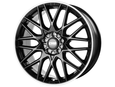 Jante CMS 7,5X18 Et47 5X114,3 67.2R Borda Preta Diamante Brilhante