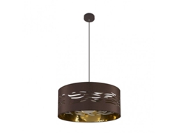 Fab 157795077 | Pingente Nevoeiro 1xe27 Marrom/marrom Dourado Regx50x50 Cm Fabrilamp