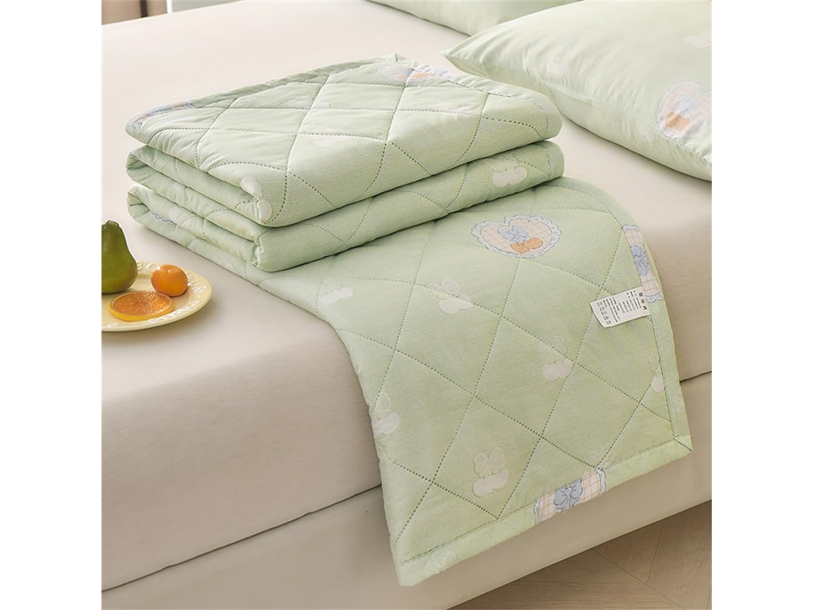 Colcha Acolchoada Fansu Capa de Cama Manta para Ar Condicionado Edredom Microfibra Conjunto Sofá Estampada Tod
