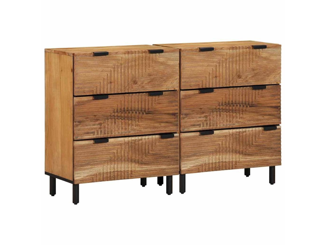 Vidaxl Conjunto De Buffets 2 Unid. 120 X 33 X 75 Cm