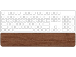Apoio de Pulso para Teclado - Computador 61~108 Teclas em Madeira de Nogueira SFUSHOS