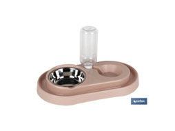 Dispensador De Agua Y Comida Para Mascotas 40,5 X 3,5 X 23 Cm Cofan