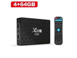 Box Smart Tv Android 12 X98h Pro Quad Core 4k 2.4g 5g Wifi Bluetooth 5.0 Plug Eua 4+64gb*