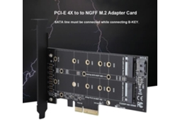 HURRISE Pci-E Expansion Pci Adapter Card Pci-E 4X To M.2 Ssd Nvme Adapter Card Ngff Key B Key M Computer Box