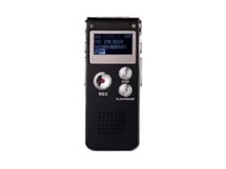 Lurelia Gravador De Voz Digital 8gb Com Usb, Ativação Por Voz, Redução De Ruído Para Reuniões, Entrevistas, Conferências - Preto