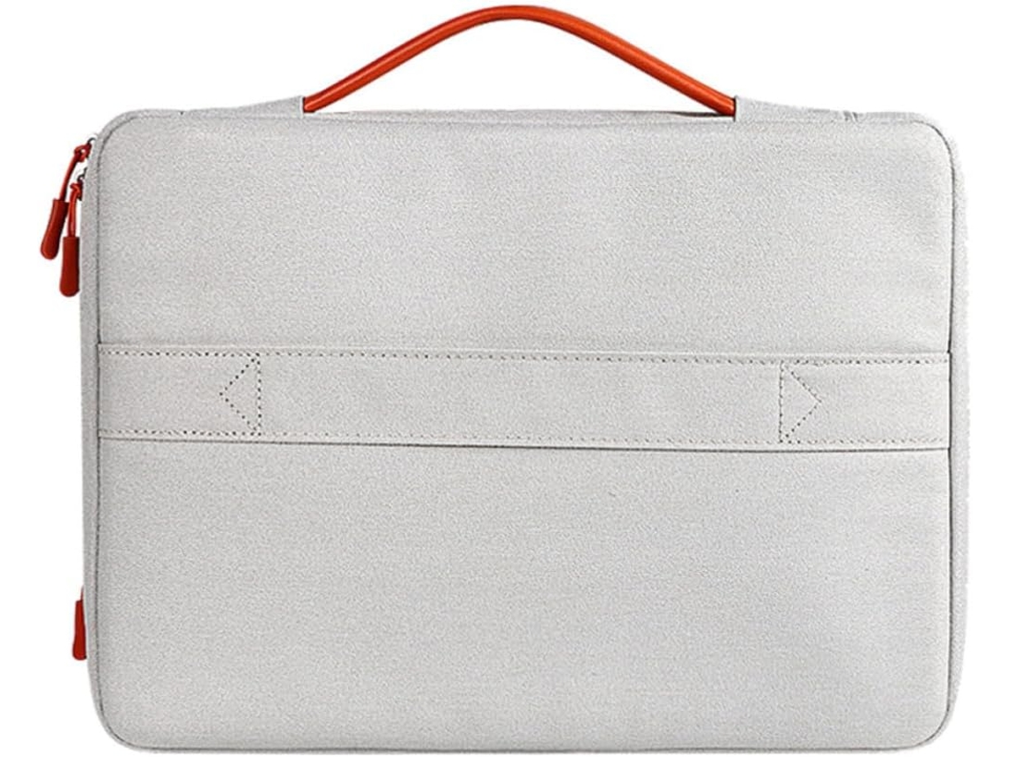 Bolsa Cinza Para Laptop De 3 Polegadas, Compatível Com Laptops De Até 13 Polegadas, Com Capa De Feltro.