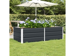 Vidaxl Floreira Antracite 160 X 80 X 45 Cm Aço