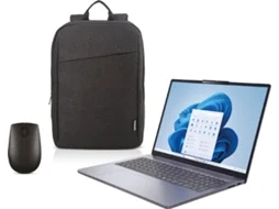 Pack Portátil LENOVO IdeaPad Slim 3 16ABR8-988 (16'' - AMD Ryzen 7 5825U - RAM: 16 GB - 1 TB SSD - AMD Radeon Graphics) + Mochila + Rato
