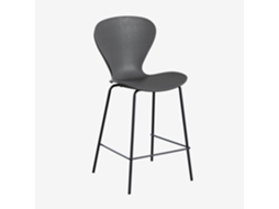 Sklum Pack De 2 Bancos Altos Uit Poliéster    Negro      ↑65 Cm             Polipropileno Cinzento Escuro                               Polipropileno