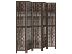 Room Divider, Room Dividers Vidaxl Marrom Madeira (40 X 200 Cm)