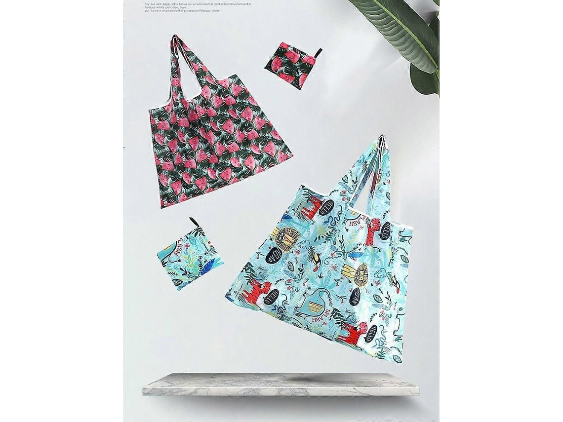 Sacolas de Compras Reutilizáveis, Dobráveis ​​e Laváveis, com Bolsa Interna. GOKOCO