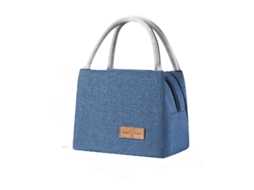 Lurelia Bolsa Térmica Para Almoço E Piquenique Isolado Portátil Preto Cinza
