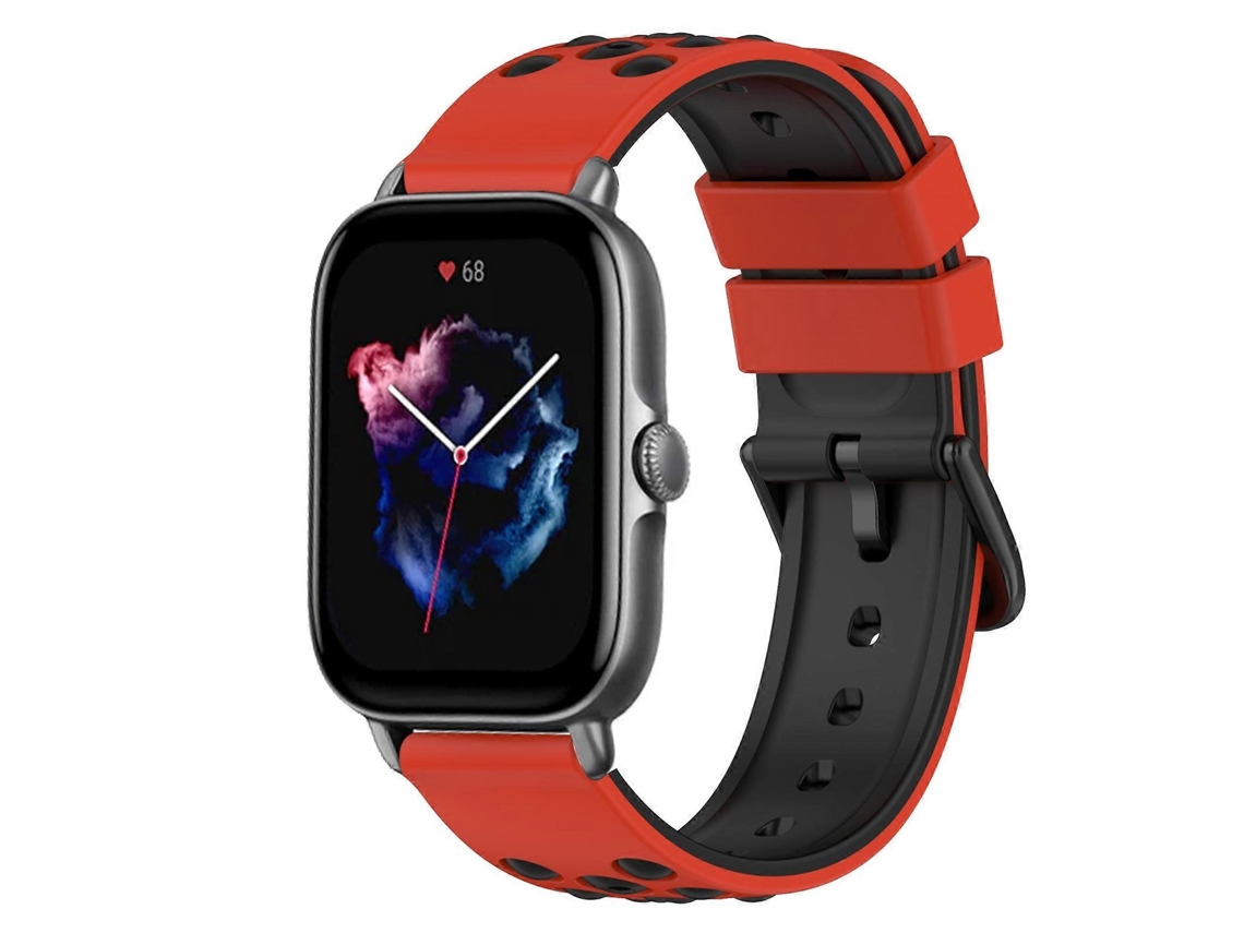 Pulseira De Silicone Bicolor De 20 Mm Para Amazfit Gts 3