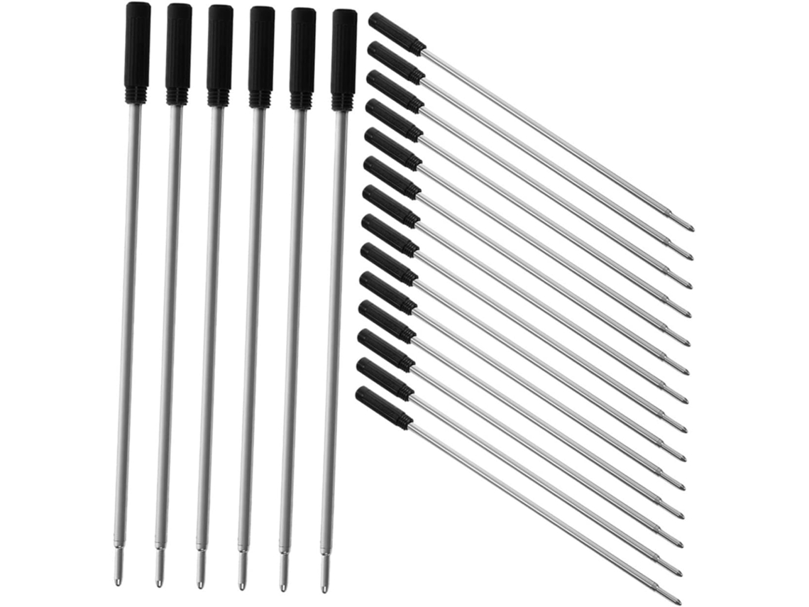 Conjunto De 25 Cartuchos Recarga Para Canetas Esferográficas E Em Gel,