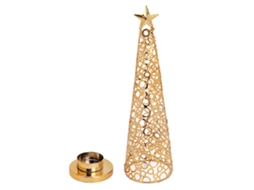Porta Velas Con Forma De Árbol De Navidad Perfumado Para Decoración De Fiestas