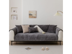 Protetor de Almofada de Sofá com Capa de Assento Antiderrapante Cinza-110X240Cm LUUCOZK