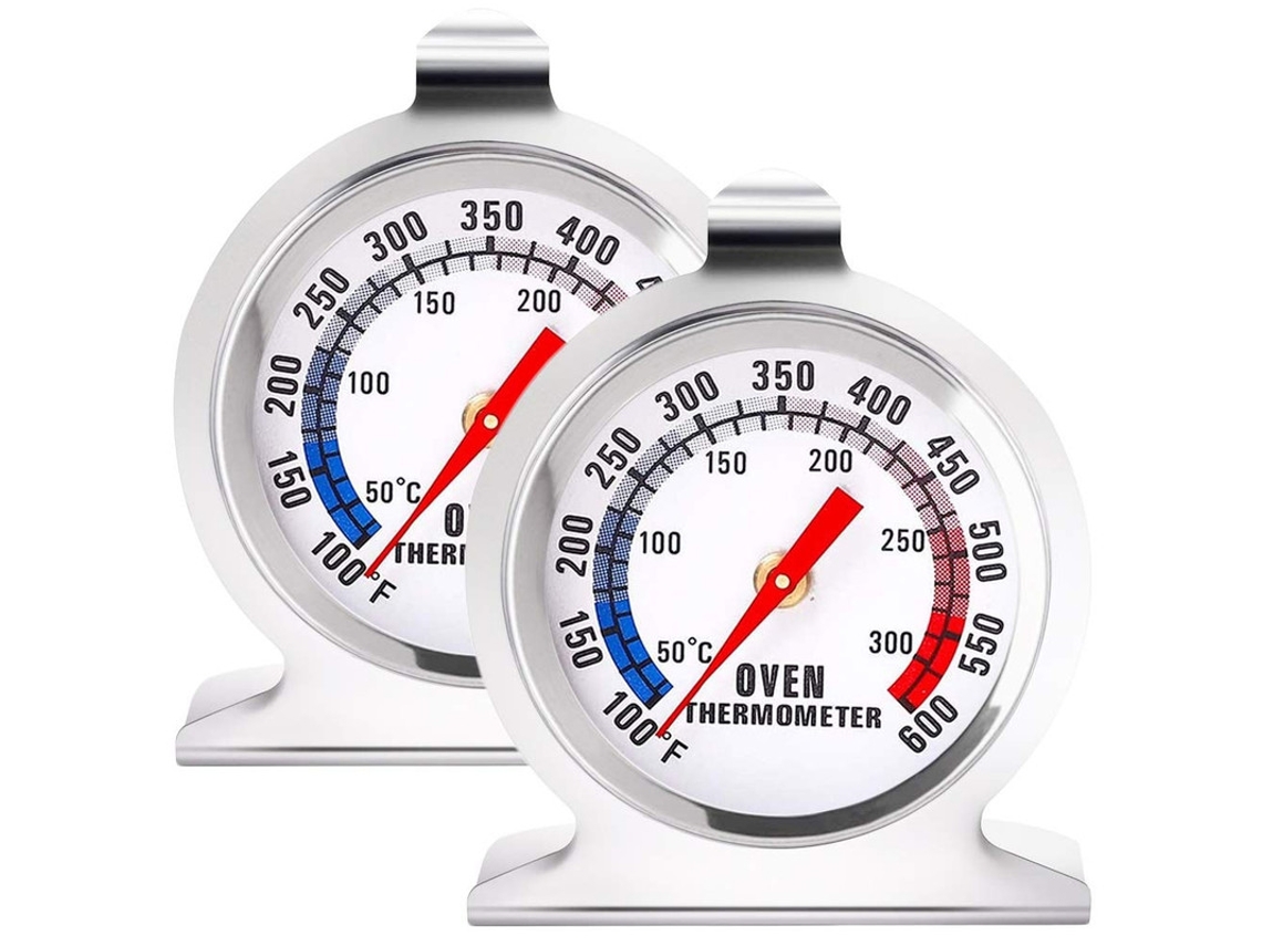 Termômetro de Cozinha para Alimentos Forno em Aço Inoxidável Leitura Instantânea, Faixa Medição 100 a 600 °f, Medidor Temperatu AQUAFORGE