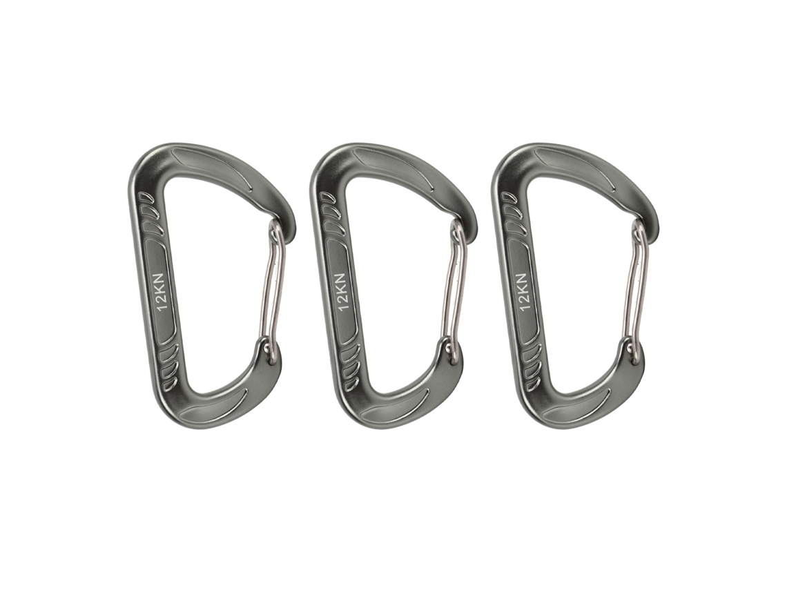 Fivela D Carabiner Chaveiro para Escalada Outdoor 3pcs