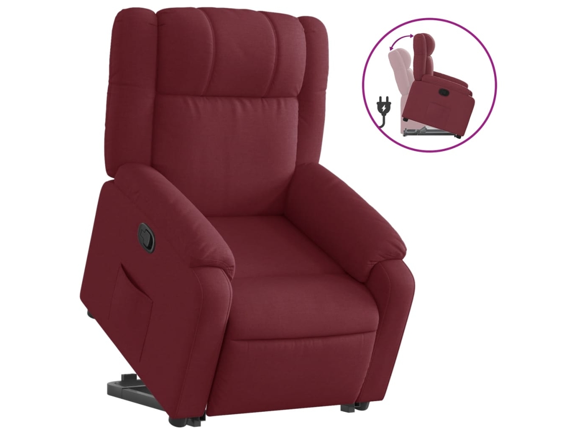 Stand Up Recliner Chair, Stand Up Recliner Chairs Vidaxl Vermelho Tecido