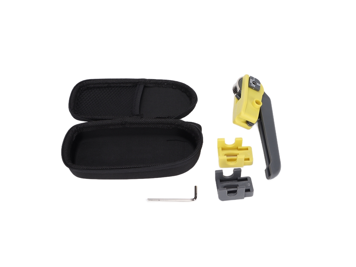 Aetheria stripper de Cabo Óptico Kmsk Amarelo Cinza com Duas Lâminas Adaptador Ergônomo Durável
