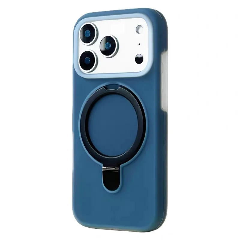 Capa De Celular Com Anel Magnético Em Silicone Líquido (preta Para Iphone 15 Pro Max)