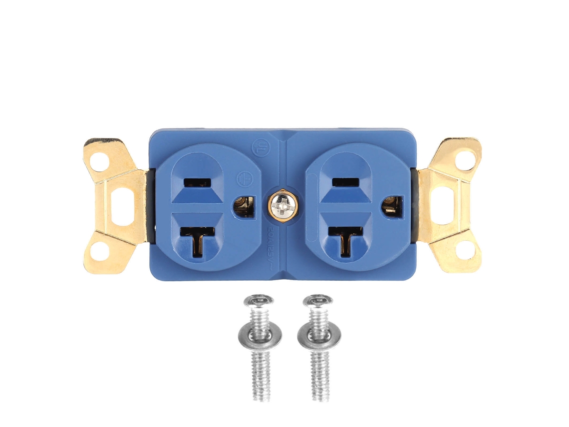Tomada Duplex Monoaudio Cobre Puro Prateada Ouro 24k 20a