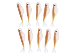 Isca de Silicone Dourado e Prata Portátil 10