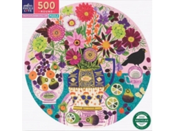 Quebra Cabeça Eeboo Frutas E Flores 500 Peças Papelão Educativo