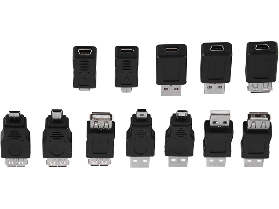 Cabo Usb 2.0, 12 Peças, Macho E Fêmea.