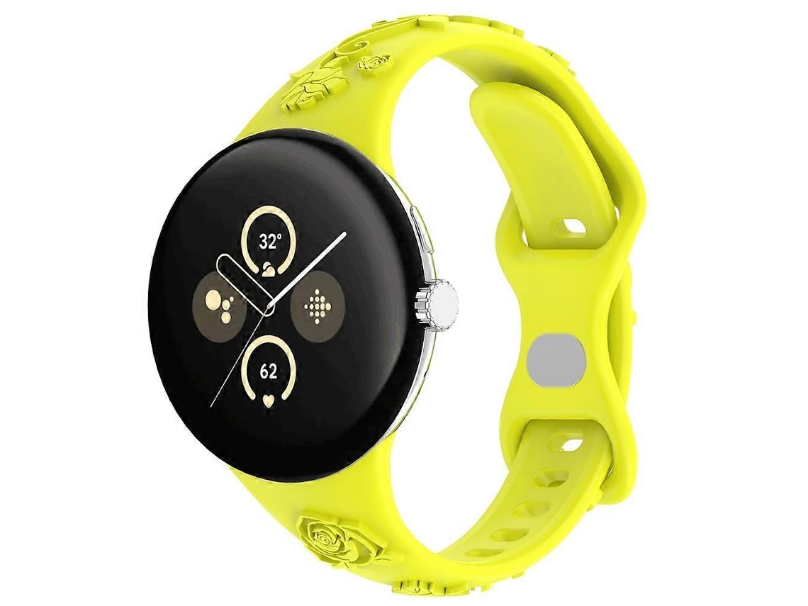 Pulseira De Silicone Com Textura Gravada A Laser Para Google Pixel Watch 3 41mm