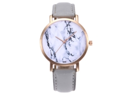 Reloj De Pareja De Cuarzo Con Dial Redondo Ultra Delgado Zhoulianfa Gris