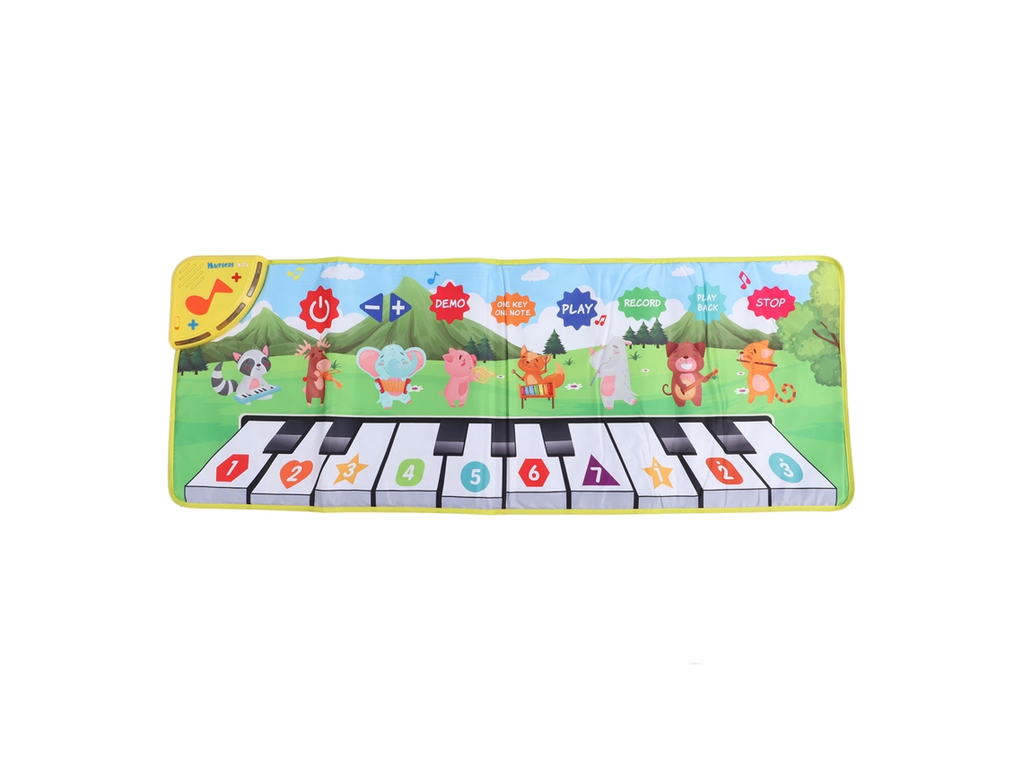 Primerox tapete Musical para Bebês Piano Teclado Infantil Brincadeira Educativa com Sons