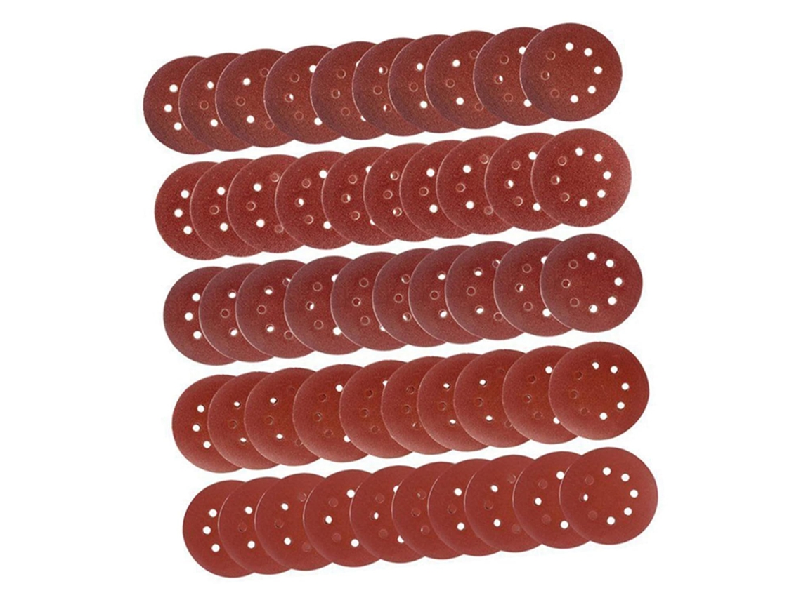 Conjunto de 150 Discos Abrasivos Autoadesivos com Grãos Variados para Lixadeira Orbital. SFUSHOS
