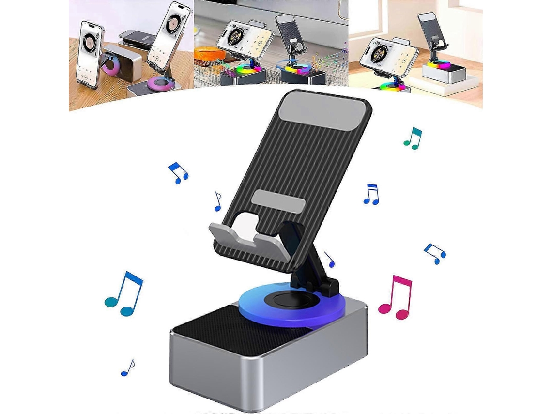 Suporte Para Celular 3 Em 1 Com Áudio Bluetooth E Bateria Integrada, 100% Novo.