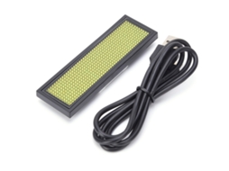 Cartão De Nome Led Com Mensagem Rolante Tag De 4 Caracteres Chineses Display Sinal