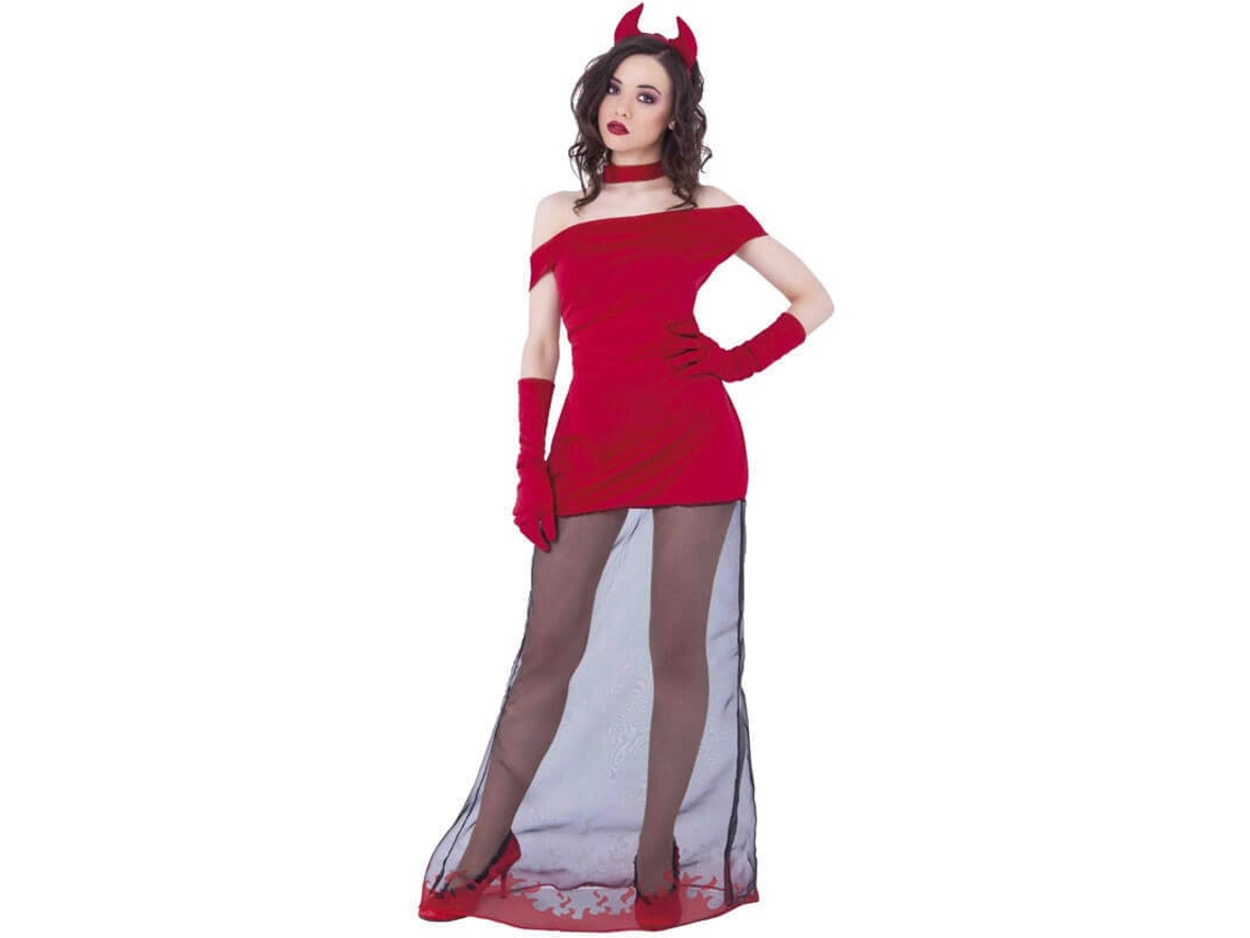 Fato de Mulher DISFRAZZES Diaba Com Tul (Tam: M/L)