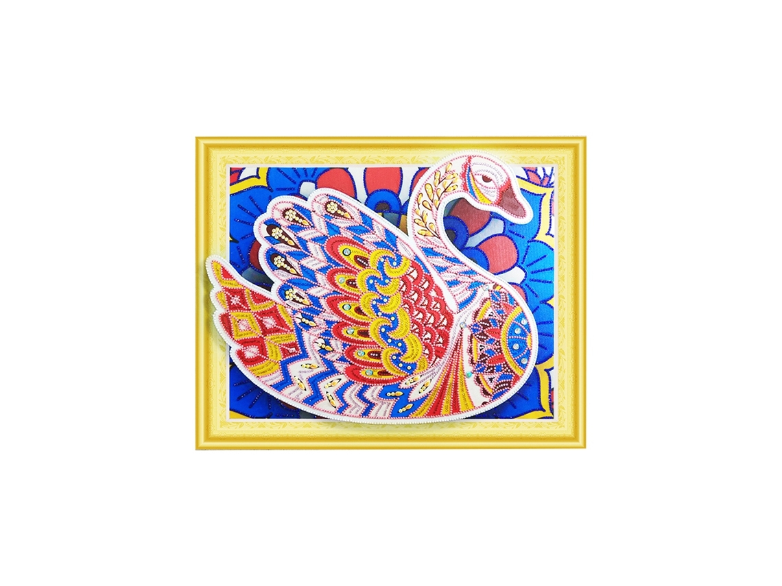 Laxiscreed Pintura De Diamantes Cisne - Design Especial 40x30cm Para Decoração