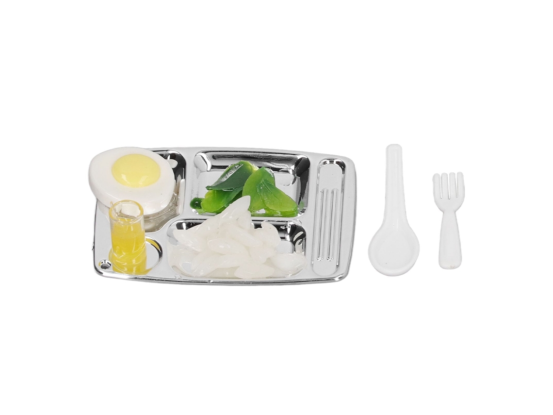 Primerox brinquedo Miniatura Prato Comida Bebida Casa de Bonecas Simulação Acessório Diy
