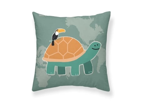 Capa de travesseiro Kids&Cotton Maui A Branco 50 x 50 cm