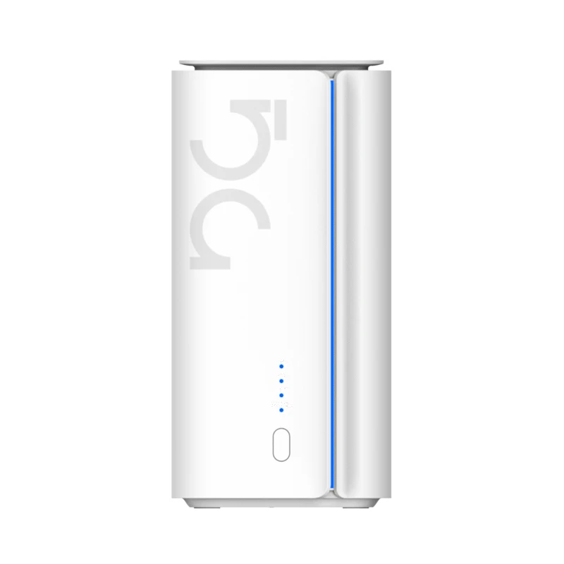 Rotador móvel Wi-Fi 6 com suporte para 32 dispositivos em diferentes bandas de frequência e plugue europeu.