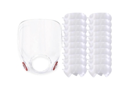 Conjunto De Lentes Reposição E Pacote Com 20 Tampas Lente 6885, Compatíveis Com Os Respiradores Das Séries 6885, 6000, 6700, 6800 E 6900