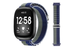 Bracelete Alpine G-Hook Ajustável Fitbit by Google Versa Lite Verde e Azul