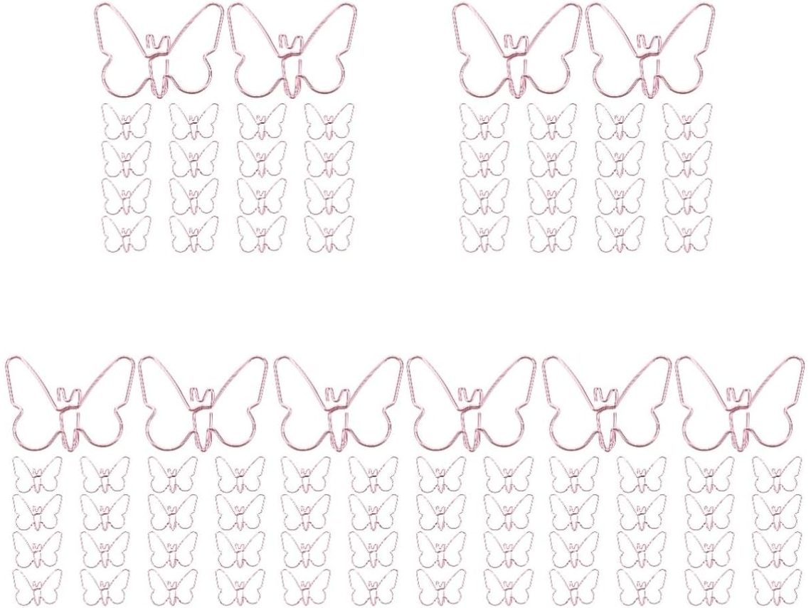 Conjunto de 5 clipes de papel, clipes de mesa, clipes pequenos para documentos, clipes pequenos, materiais