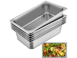 Bandejas para Pratos de Jantar 6 Peças Aquecedor de Comida 142 Mm de Profundidade