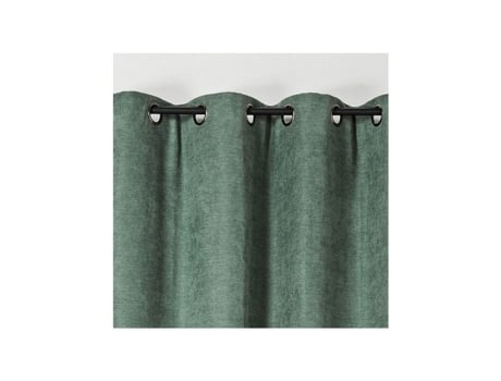 Cortinado Home Maison Isolante Escurecida Lisa Sintética Ilhós Vermelho (260 Cm)
