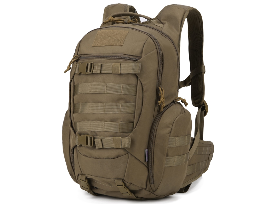 Mochila Tática De 28 Litros Para Trekking, Caminhadas E Camping, Para Viagens E Atividades Ao Ar Livre, Cor Marrom
